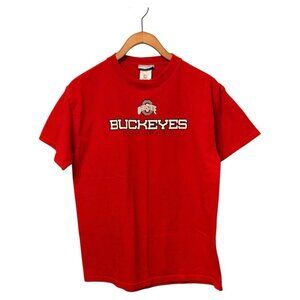 Ohio State Buckeyes Red S/S T-Shirt Boy's Size XL 18-20 NCAA Football Reebok